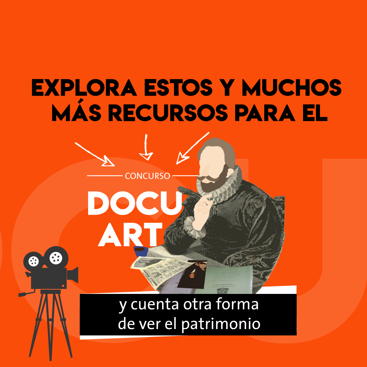 ArchivoHUR's tweet photo. #DocuArt es el concurso que premiará las propuestas que, a partir de nuestras colecciones, desarrollen un producto artístico y faciliten nuevas miradas al patrimonio. 🧐📢 Más info, aquí: https://t.co/oeTOGwaiXU #archivo #documento #arte #creación https://t.co/YsmS3sllFa