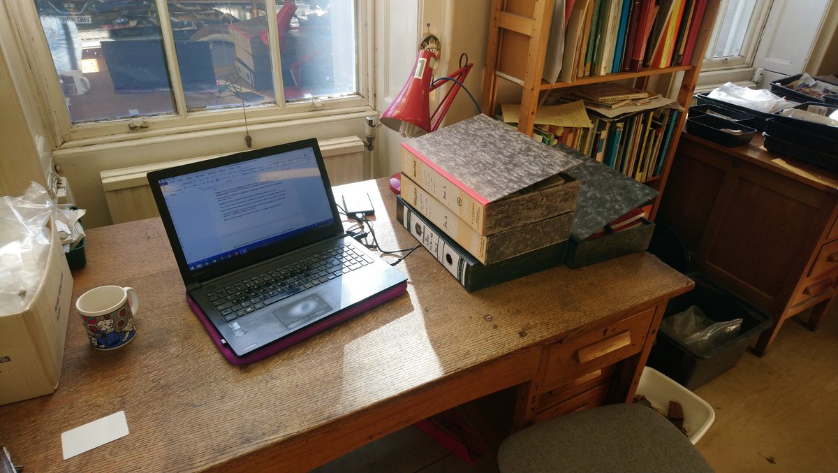 ArchaeOverton's tweet photo. On the road doing some @projecttimearch research. It was so lovely to be in an actual archive, in person! Huge thanks to @cwacmuseums for hosting me at the lovely #GrosvenorMuseum. https://t.co/9mCWfbtNPy
