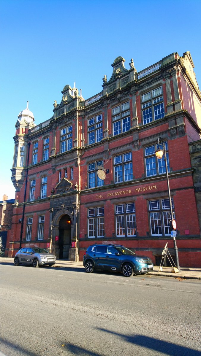 ArchaeOverton's tweet photo. On the road doing some @projecttimearch research. It was so lovely to be in an actual archive, in person! Huge thanks to @cwacmuseums for hosting me at the lovely #GrosvenorMuseum. https://t.co/9mCWfbtNPy