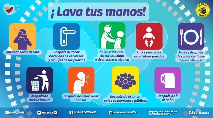 #CuidaTuSalud🛡️ | El lavado de manos es un hábito que puede salvarte la vida 

#VenezuelaJusticiaSoberana