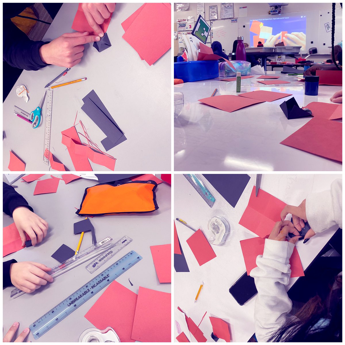 First slated as a 1 hour #RemembranceDay wreath making activity, we’re now entering day two and hour 3. Patience is thinning, fingers are cramping however it’s our collective rigour and shared determination that is  carrying us through. <a href="/WascanaPlains/">Ecole Wascana Plains</a> #geniushour #TeachableMoment