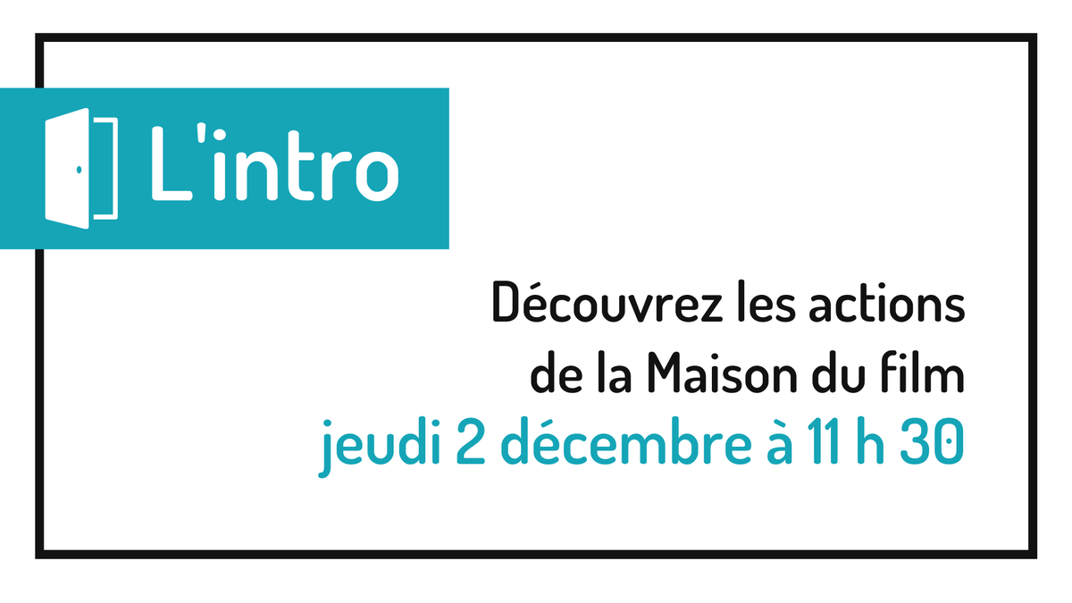 /// L'intro

Vous souhaitez en apprendre plus sur les missions de la Maison du Film ?

Rendez-vous le jeudi 2 décembre pour participer à notre prochaine réunion mensuelle de présentation de nos activités, L'intro.

Plus d’informations et inscriptions : bit.ly/intromdf