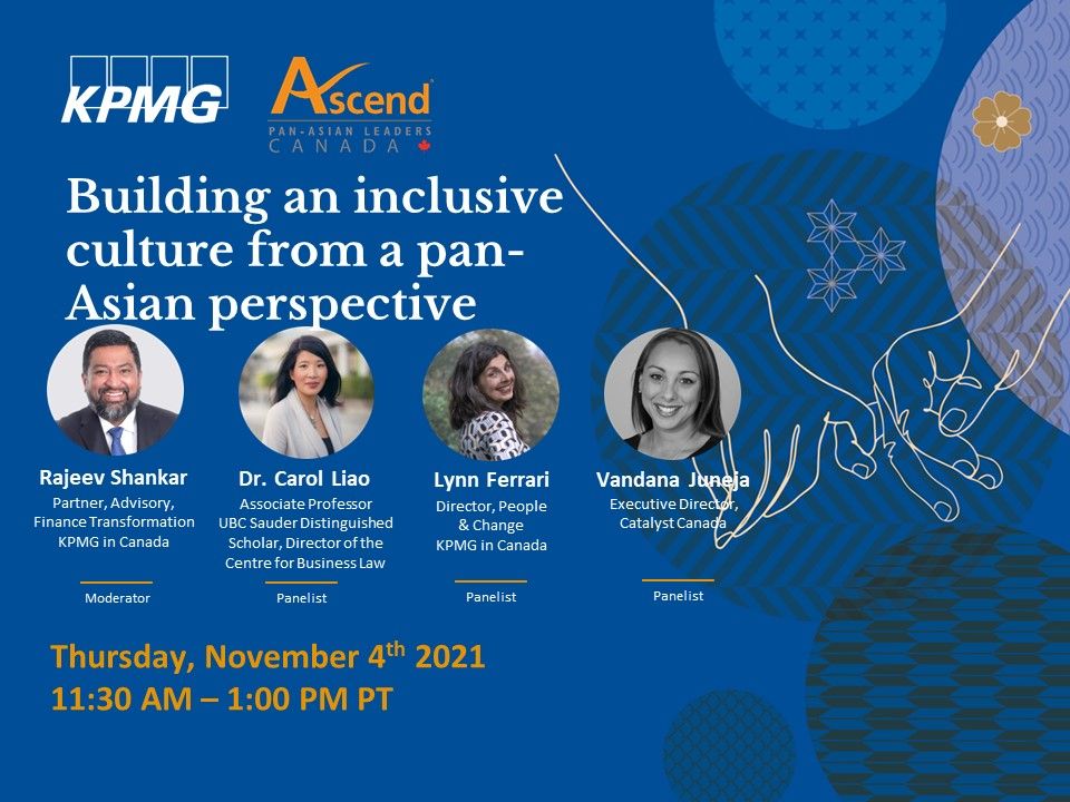 carolmliao's tweet photo. Looking forward to this discussion today @KPMG_Canada @AscendLeader @CatalystInc https://t.co/HKGG6ftRNM
