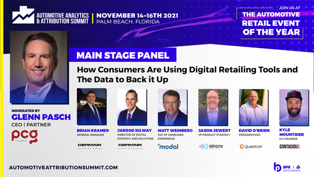 Catch Matt Weinberg, our SVP of Consumer Experience, on the main stage at #AAAS2021 on Nov 15. Learn how consumers are using digital retailing tools &amp; the data to back it up. Book a demo here: hubs.ly/H0-bJj80 #AAASchallenge <a href="/bpe_automotive/">Brian Pasch Enterprises #BPE</a> #ModalUp #digitalretailing