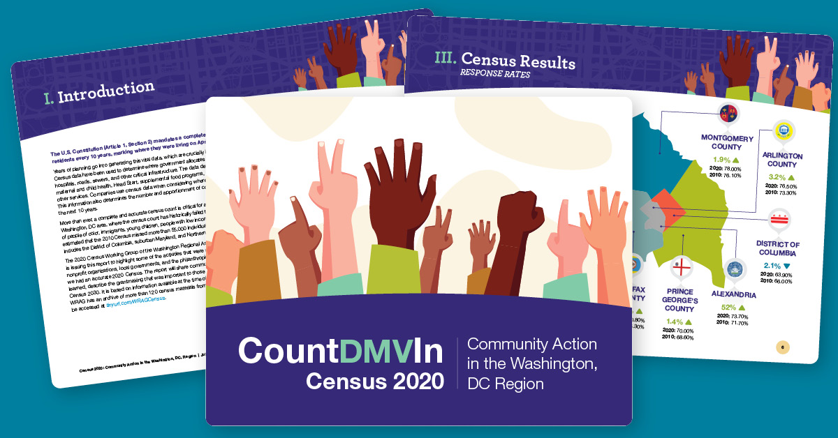 communityfndn's tweet image. .@WRAGtweets' just-released #CountDMVIn Census2020 report cataloguing local efforts to ensure accurate census reporting. Proud to have supported this effort by administering $500K in grants thru CountDMVIn funding collaborative. washingtongrantmakers.org/news/release-w…
