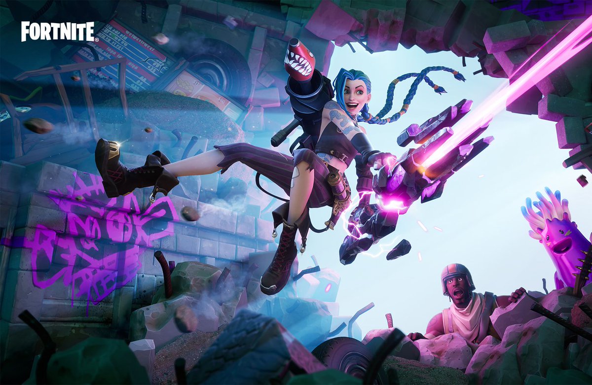 League of Legends’ Jinx is coming to Fortnite to promote a Netflix show