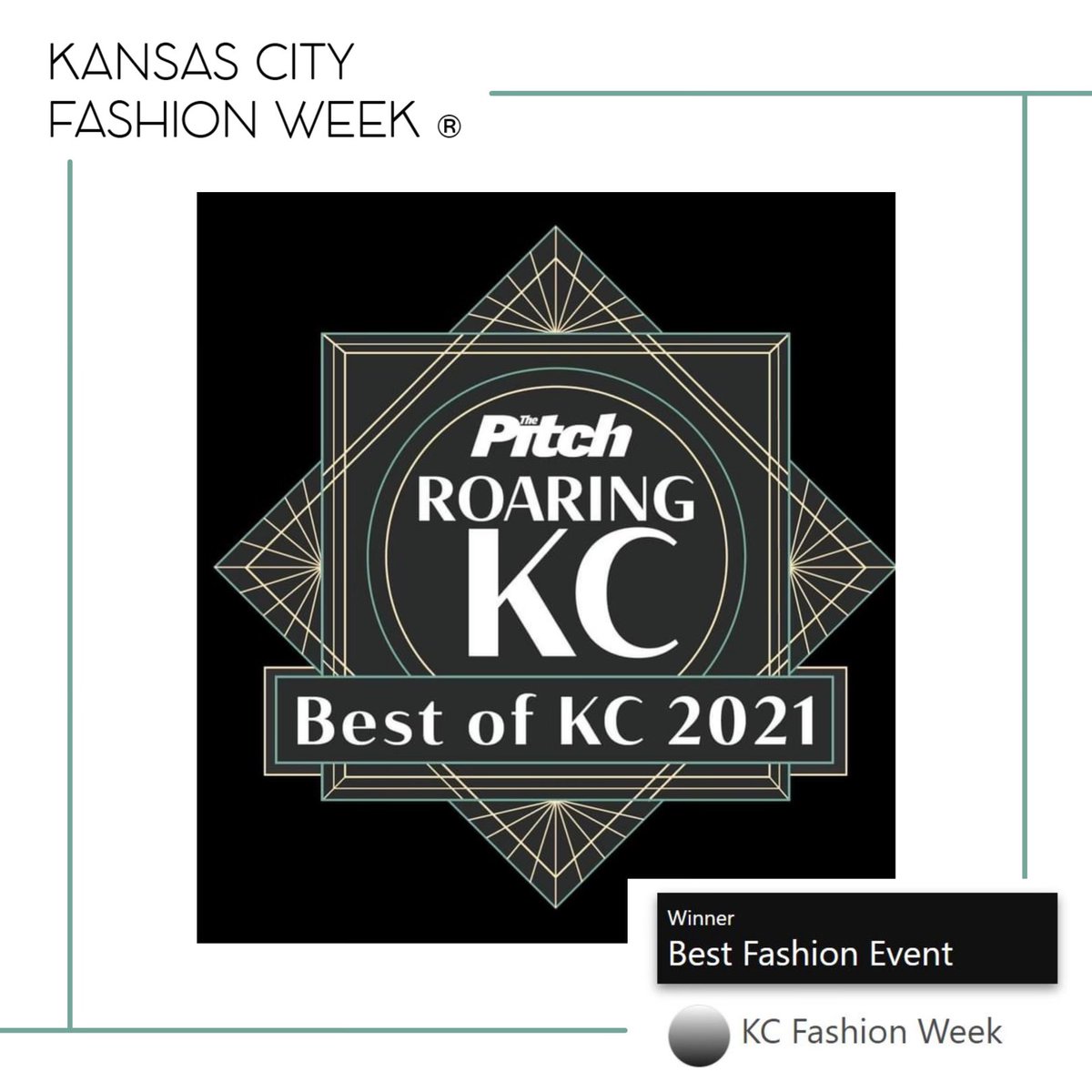 Thank you, KC! We are so honored to be your 2021 Best Fashion Event! 

We love providing a platform for designers, creatives, + entrepreneurs in this community + couldn't do it without support from all of YOU!  
Congrats to all the finalists! KC's fashion scene is full of talent!