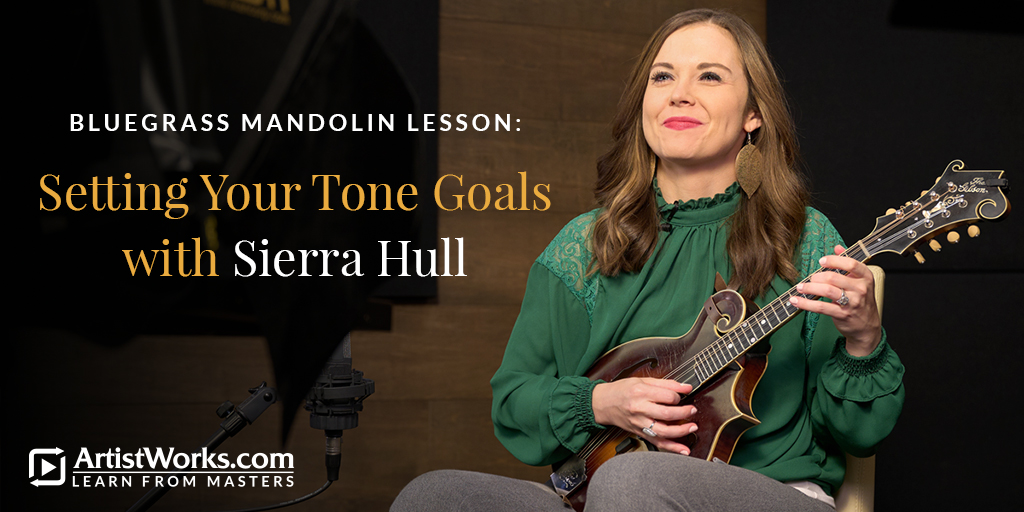 ArtistWorks's tweet photo. In this #bluegrass #mandolinlesson, #ArtistWorks master instructor @sierrahull details the myriad of tonal options available on the #mandolin, how to achieve them, and strategies for developing your own sound as a player. 🎶🎥 Watch the lesson here: https://t.co/b7KTZ21pKl https://t.co/B77atV8kh6
