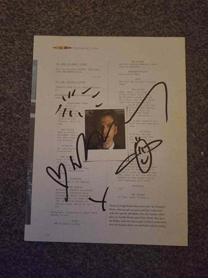 13challenge's tweet photo. PLS RT &amp; FOLLOW : Who fancies this awesome signed &amp; doodled book page from @russelltovey as #alonsoframe in #drwho? Bid now @ 

https://t.co/vuEqGn1YWZ

and support @CwC_UK 

@LauraAikman https://t.co/Dubf81pawh