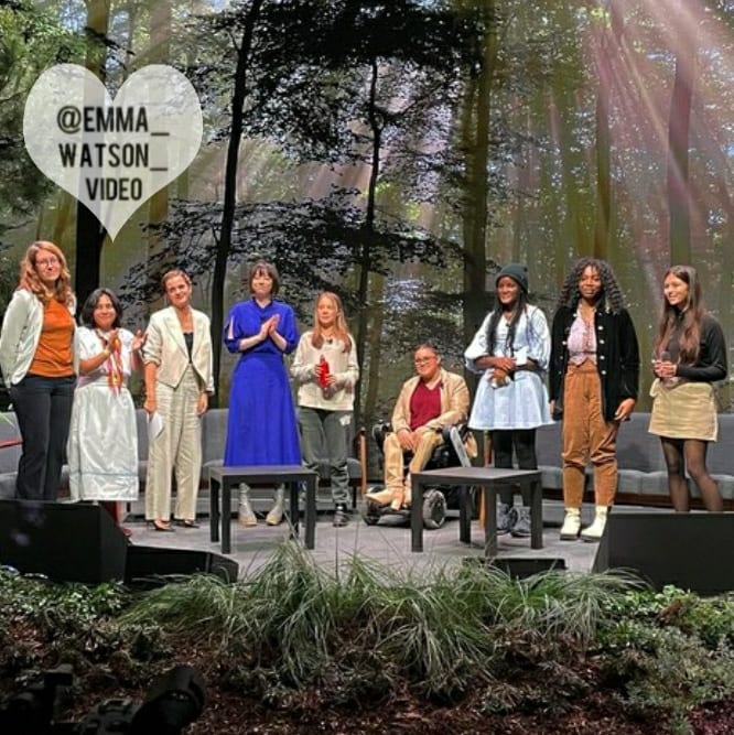 WatsonVideo's tweet image. Added more photos of Emma Watson at Cop26 in Glasgow, Scotland [November 04, 2021]