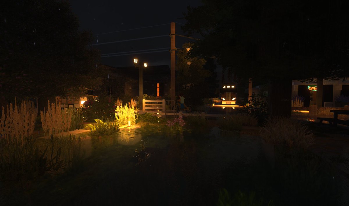Rainy days in the small American town of Charming ☔

And discover our emissives lighting Appeared in our last update

#minecraft建築コミュ #minecraft #MinecraftServer