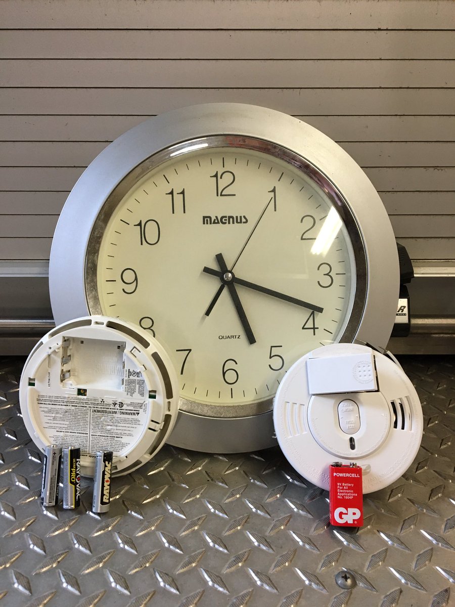 It's already that time of the year again. When you change your clocks back 1 hour, it's a good reminder to change the battery in your Smoke and CO alarms as well. #DaylightSavingTime #FireSafety @ChiefPeggTFS @tfsCFI1