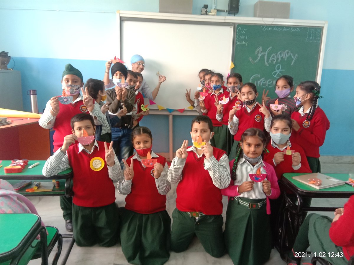Happy and Green Diwali to everyone. Grade-III A glimpses of green Diwali celebration <a href="/STSWSRAJGOMAL/">S.T.S. World School (Official)</a> <a href="/Prabhjo60556013/">Prabhjot Gill</a> <a href="/raminde94301780/">Raminder</a> <a href="/cbseindia29/">CBSE HQ</a> <a href="/ClimateActionED/">Climate Action Project</a> <a href="/MicrosoftEDU/">Microsoft Education</a> <a href="/SDG2030/">SDG2030</a>