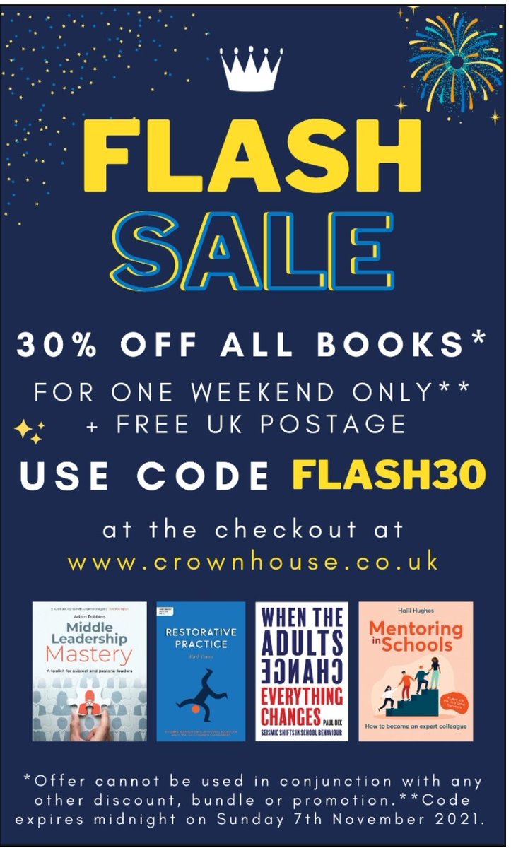 EnserMark's tweet photo. Wow! @CrownHousePub are treating us all to 30% off all books!

Why not treat yourself to The CPD Curriculum and see how we can transform teaching.

https://t.co/SRHAoyAU0w https://t.co/1GpqZZ3wNq