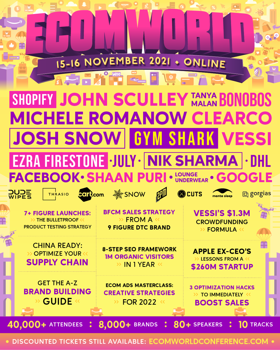📣#GIVEAWAY 📣 We are attending Ecom World this year and have 5 tickets ...