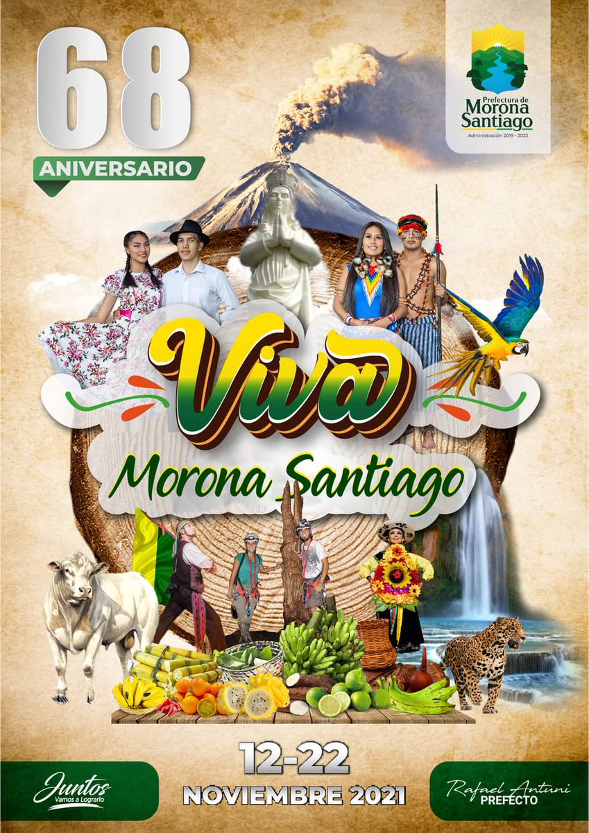 🟡🟢 AGENDA DE FESTIVIDADES POR LOS 68 AÑOS DE PROVINCIALIZACIÓN DE MORONA SANTIAGO 
👉  m.facebook.com/story.php?stor…