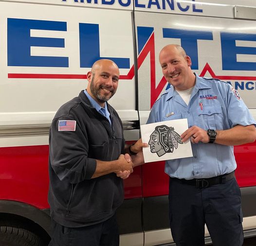 Blackhawks Tickets 🏒 For another incredible Elite Ambulance team member from our Gurnee, IL garage 😊 Thank you for all you do! #EMS #thursdayvibes