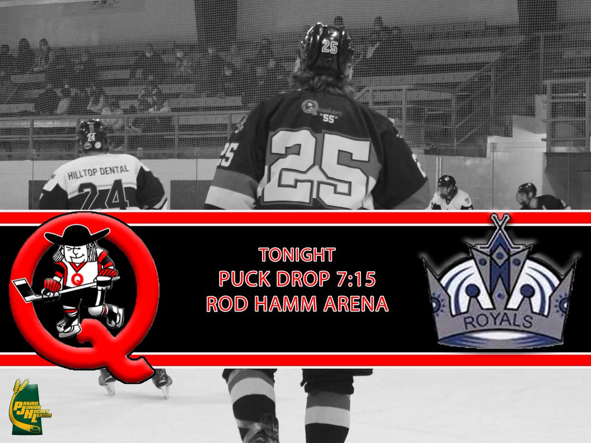 PJHLQuakers's tweet image. IT’S GAME DAY.

⏰Tonight, 7:15 PM
📍Rod Hamm Arena
vs Saskatoon Royals

#QUAKERSHOCKEY