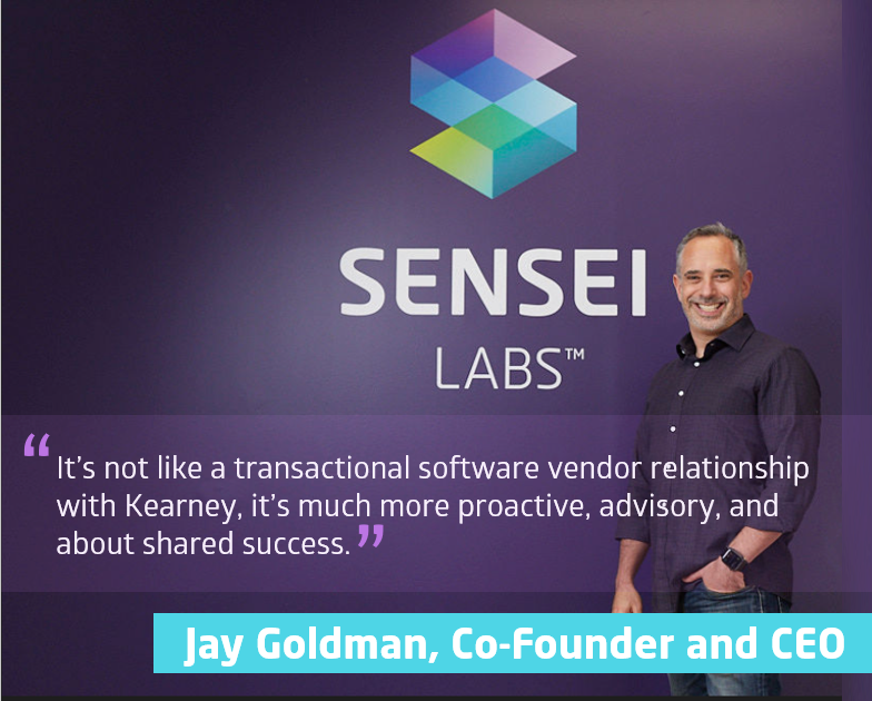 So proud of our global partnership with <a href="/kearney/">Kearney</a> to help organizations rethink transformation. Learn more on #partnerships and #alliances from Kearney and leaders like Jay Goldman, Co-founder and CEO of Sensei Labs. hubs.la/H0-DsnB0