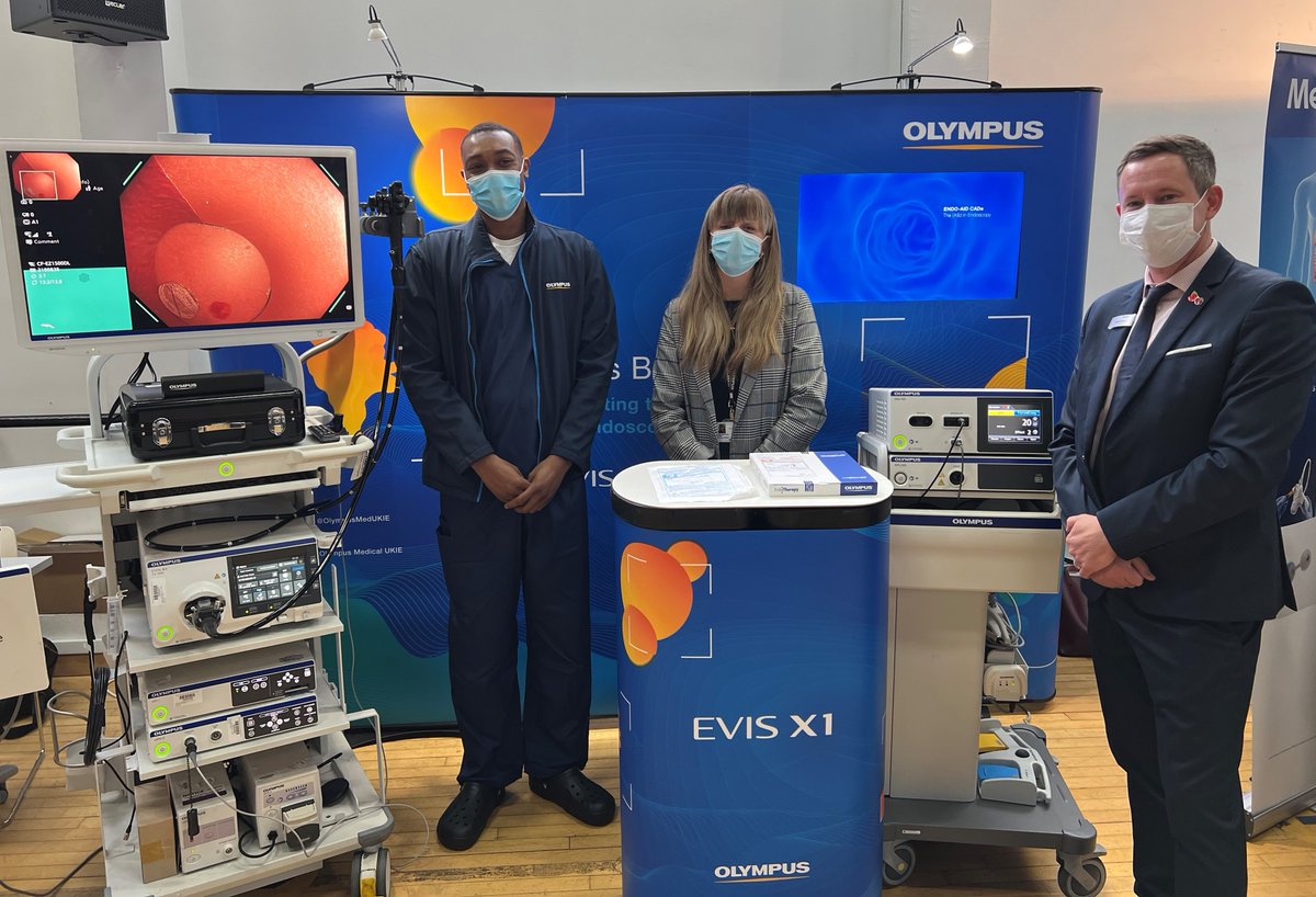 OlympusMedUKIE's tweet photo. Today's the final day of @kingslivelondon 2021, so come and check out the latest endoscopy equipment on our stands, or log on to view the live streams from the lectures https://t.co/Z6BkkwtrR5 💻 #kingslive #KingsLive2021 https://t.co/NPWrplcfjX