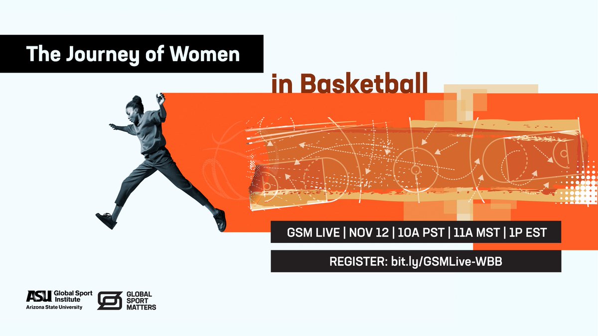 GlobalSportMtrs's tweet photo. On our next #GSMLive: we're taking a closer look at the journey of women in basketball with @coachka20, @mirarose88, @NikkiFargas, @Nea_33, @CoachJulieR - hosted by @DrSportPsych!
Join the conversation on Fri. Nov. 12th: https://t.co/pKURUHMF9M https://t.co/WIE23L2sPG