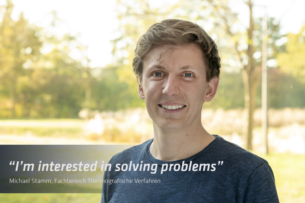 BAMResearch's tweet photo. „I’m interested in solving problems“: see the new interview of #BAMResearch scientist @MichaStamm
+ Meet him & say #hello 👋at our stand @mfnberlin
on Friday & Saturday @BerlinSciWeek #BerlinScienceWeek2021 #SciencewithImpact
https://t.co/YmHauCdWsW https://t.co/Wsu4admaN1