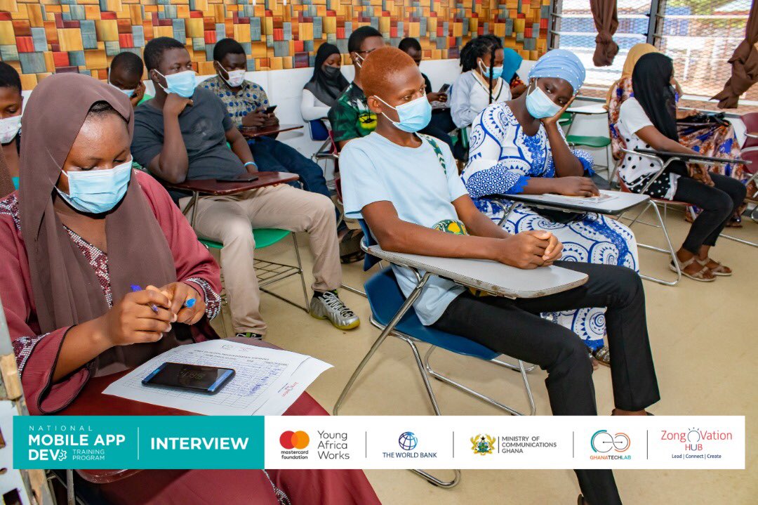 ZongoVationHub's tweet image. 𝐌𝐎𝐁𝐈𝐋𝐄 𝐀𝐏𝐏 𝐃𝐄𝐕𝐄𝐋𝐎𝐏𝐌𝐄𝐍𝐓 𝐓𝐑𝐀𝐈𝐍𝐈𝐍𝐆

Today at ZongoVation Hub, we began the selection process with interviews for applicants who applied for the six (6) months Mobile App Development Training. 

#ZongoImpact #MobileAppDevelopment  #BaseProgram