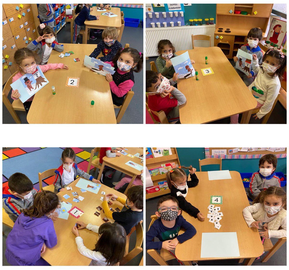 bk_atasehir2's tweet photo. This week age 5 Blue, Red, Orange and Green Classes completed fun puzzles as group activity.🥰❤️💙 https://t.co/MOugGdRY5Z