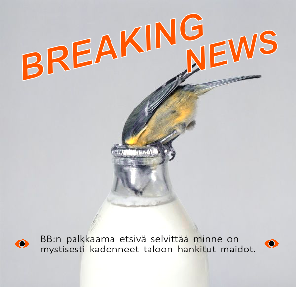 respectorize's tweet photo. Ratkeaako maitocase tänään ja saako BB:n palkkaama lentävä etsivä vainun piilotetuista maidoista. Katso 24/7 niin pysyt ajan hermolla... tit..ti...yy #bbsuomi #bbtopi #maitocase https://t.co/gQookMvyPA