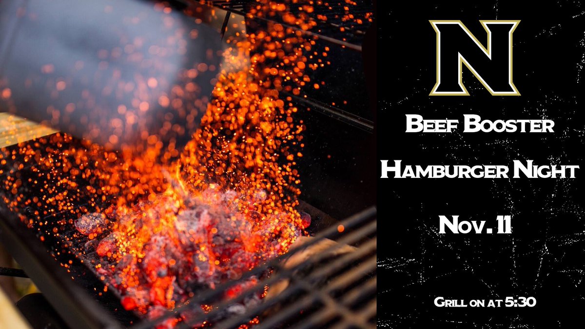 NJC_Athletics's tweet photo. Mark your calendars! 

Next Thursday, @NJC_Basketball and Women’s Basketball are hosting their first double header. To celebrate the occasion, Beef Boosters is hosting their annual Hamburger Night. Hamburgers are free to all fans with an admission ticket. #gonjc https://t.co/1PxTwCvPgG
