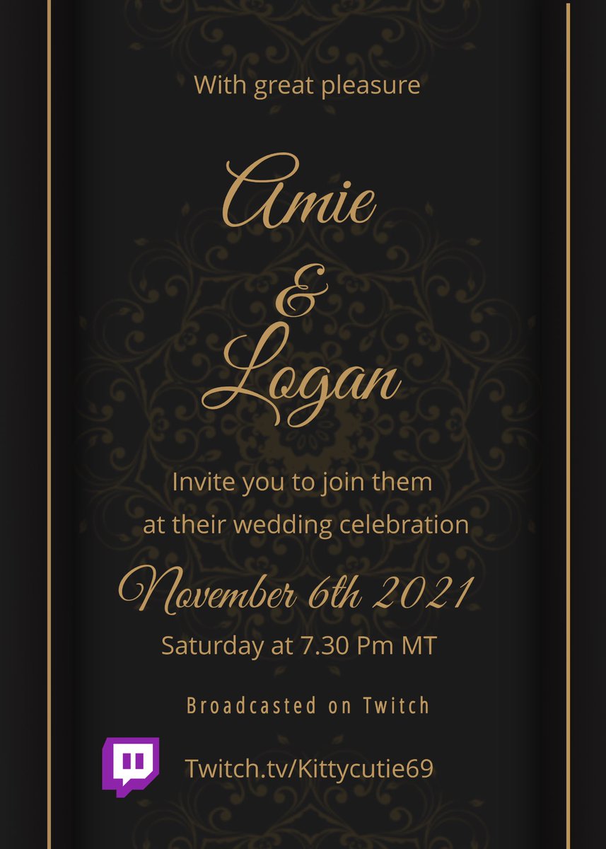 kittycutie69's tweet photo. Just giving everyone some heads up that wants to be there. I will be getting married this Saturday nov 6th and it will be streamed on my twitch for those that want to be there but can’t. Any who would like to be there is welcome 🥰🥰🥰 love you all https://t.co/xat2TG2twl
