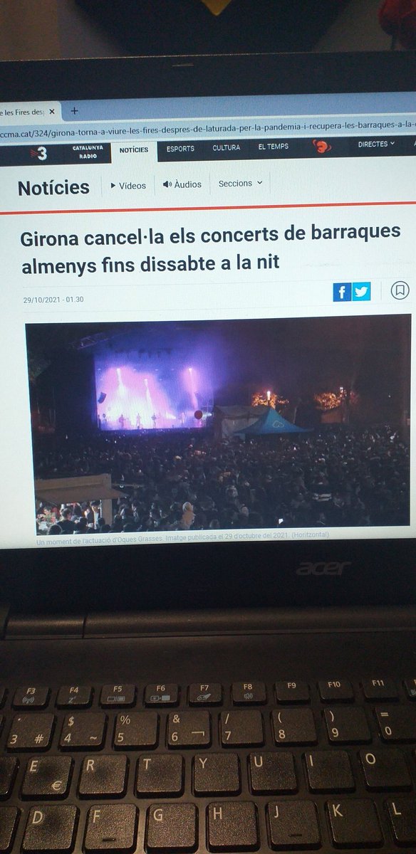 jan_vives's tweet photo. 🔴ÚLTIMA HORA

És cancel·len els concerts de barraques de Girona almenys fins dissabte nit!

L'informe de l'Ajuntament apunta que tot ha sigut culpa de la "música" de Buhos
⬇️⬇️ https://t.co/QTBvR9niGV
