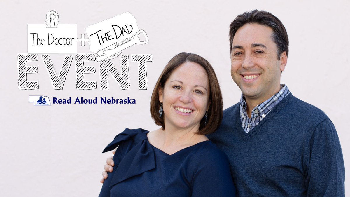 DoctorAndDad's tweet photo. We're speaking at an awesome Read Aloud Nebraska event this Friday! Tell all your Cornhusker friends! https://t.co/Nq2RVo5yMu https://t.co/TwDsu8Xdmt