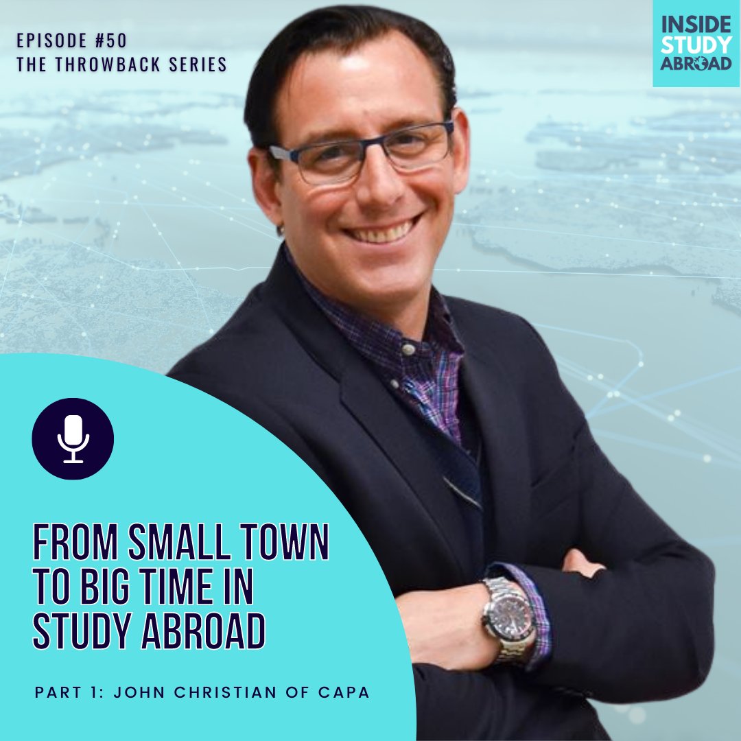instudyabroad's tweet photo. Welcome to The Throwback Series of Inside Study Abroad!

The first guest in this series is John Christian, President and CEO of @capastudyabroad.  

Listen on Apple Podcasts and Spotify. https://t.co/3PzeSo9Ar8 https://t.co/CA7mLGozRD