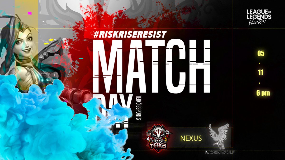 MATCHDAY • Wild Rift

Tenemos una tarde un poco tensa, si nos hacemos con la victoria... Estaremos en semis😈

🏆 <a href="/NSummoners/">Nexus Summoners</a> 
🆚 <a href="/RavenWolfeSport/">RAVEN WOLF</a> 
🕘 18:00

GL a los cuervos, que gane el mejor☘️👊

#RiskRiseResist