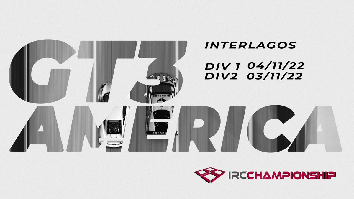 🆕#AmericanTourGT3 🇺🇸

Cogieron notas ayer los equipos de 1ª div? Esta noche lo comprobaremos.

🛣️ Interlagos
⏰22:00h (Hora de Madrid)
📺Retransmisión oficial: twitch.tv/irccontroller
🎙️ <a href="/ArnaldosCarles/">Carles Arnaldos Mendoza</a> <a href="/BlackzellTV/">BlackzellTV</a> 

¡OS ESPERAMOS!
