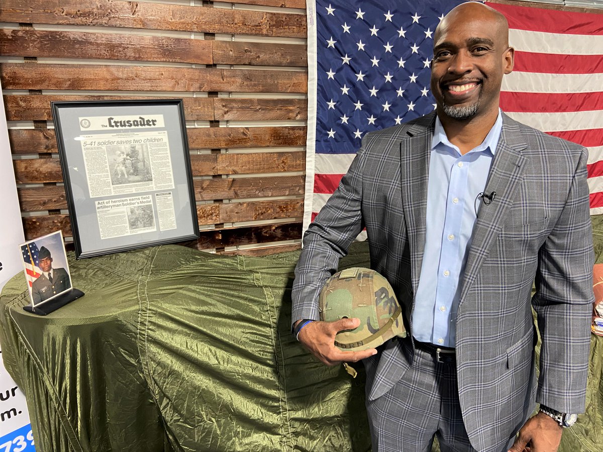 BobbyLewisWTSP's tweet photo. Dewayne Kimble rushed into a burning building to save two children while serving in the Army in 1991. He was given the Soldiers Medal, the top honor in peace time. Now, he's aimed at helping children in Tampa Bay through his company, 'adopting' two schools in need. Story 5:55p https://t.co/TBTw4Jekc3