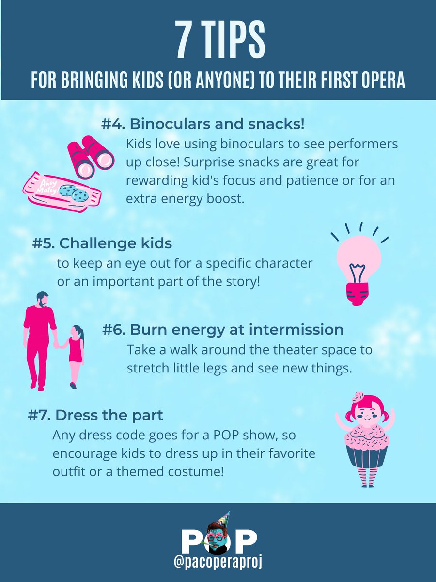 PacOperaProj's tweet photo. Opera is for everyone! We're sharing these tips to help even our youngest #POPera fans have a great first show experience

#popmatters #meetopera #operaexplorers #poptaughtmethat https://t.co/pbTMCpnb0S