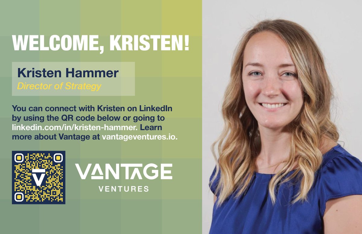 VantageWV's tweet photo. Please help us welcome Kristen Hammer to the Vantage Ventures team! Kristen joins us from @virginhyperloop and will serve on our leadership team as our director of strategy: https://t.co/soIHyUC1cO #YesWV #AlmostHeaven #StartupState https://t.co/3edzOqpEX1