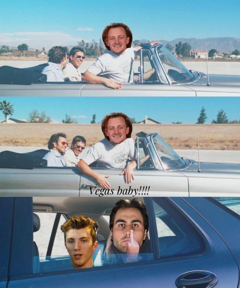 Tuch and Krebs passing Eichel on the way to the airport