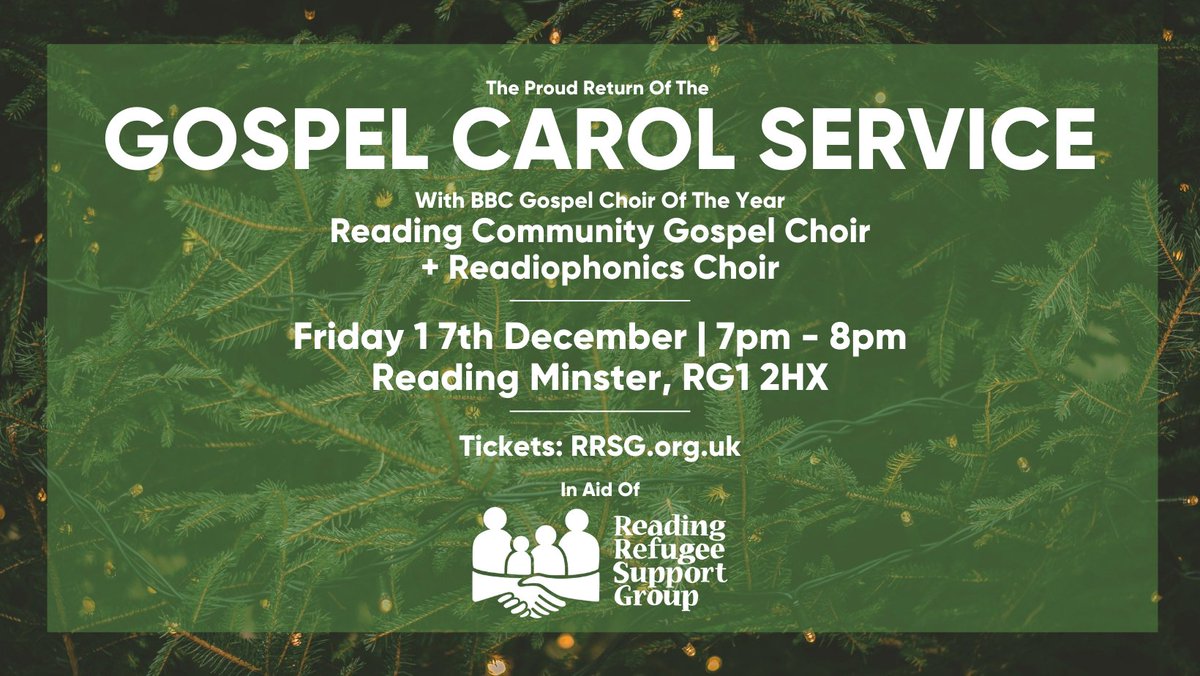 ReadingRefugees's tweet photo. 🎁 December Events 🎁

We are unbelievably excited for these two massive events next month! 

Reading Santa Run 🏃🎅👟
Sun 12th December
More: https://t.co/RNQYfhW96T

Gospel Carols Service 🎤🌲🎶
Fri 17th December
More: https://t.co/eQH3jwRvuY

#RefugeesWelcome #RdgUK https://t.co/Lohf106L88
