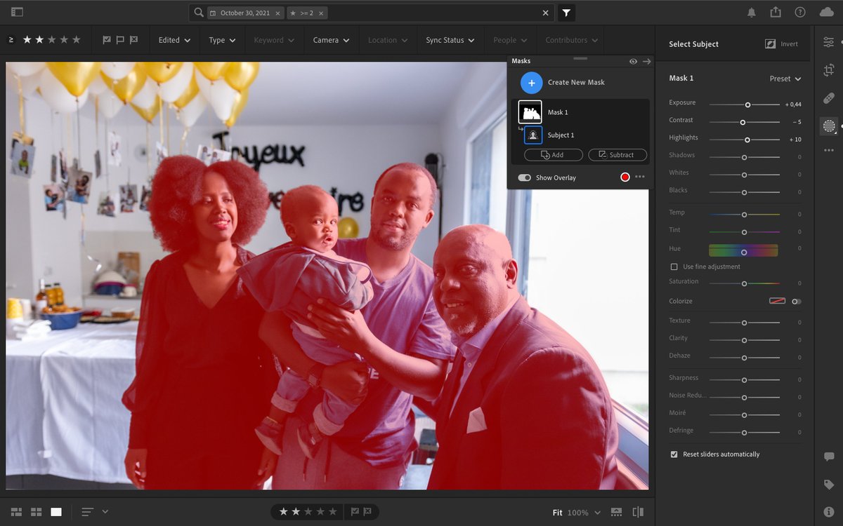 Maniraguha_Acc's tweet photo. This is why I love technology, one click and voilà the mask is applied on all 4 subjects! #lightroomupdate #gafotozi https://t.co/2qJyPAjpyc