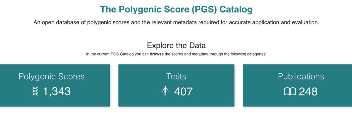 PGS Catalog (@pgscatalog) on Twitter photo 📣NEW RELEASE including:
* Our first set of PGS developed using SNP functional annotations (AnnoPred) submitted by <a href="/YixuanYe1/">Yixuan Ye</a> & <a href="/HongyuZhao2/">Hongyu Zhao</a> 👉 pgscatalog.org/publication/PG…
* Genome-wide PGS for 3 glycemic traits from MAGIC via Ji Chen & <a href="/InesBarroso4/">Inês Barroso</a> 👉 pgscatalog.org/publication/PG… 📣NEW RELEASE including:
* Our first set of PGS developed using SNP functional annotations (AnnoPred) submitted by <a href="/YixuanYe1/">Yixuan Ye</a> & <a href="/HongyuZhao2/">Hongyu Zhao</a> 👉 pgscatalog.org/publication/PG…
* Genome-wide PGS for 3 glycemic traits from MAGIC via Ji Chen & <a href="/InesBarroso4/">Inês Barroso</a> 👉 pgscatalog.org/publication/PG…