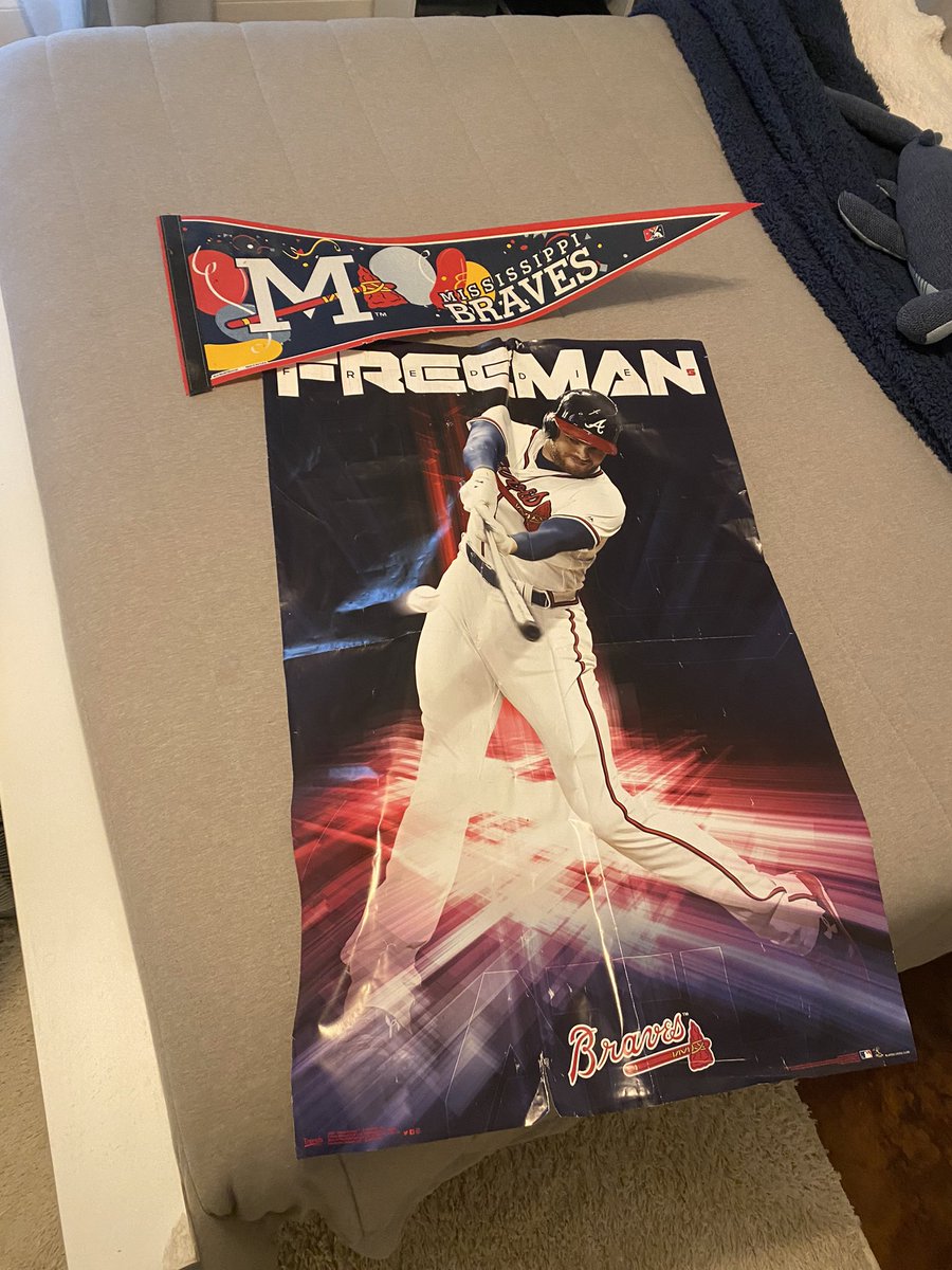 pastorjasewebb's tweet photo. Then he rediscovers his Braves poster in the attic/playroom. He immediately takes it down and bringing it to his bedroom. Today, the coldest day of the year, Easton asked me “Can we play catch this evening when you get home from work?”  #thanksBraves https://t.co/nrezvRamii