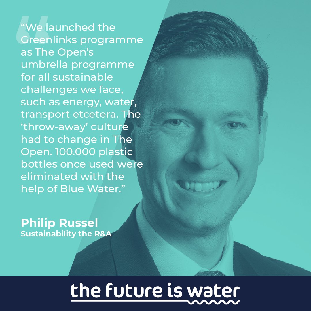 FutureIsWater's tweet photo. 🌊| “The sport of golf and specifically The Open interacts with the world. The Open is the absolute showcase. It embodies what we believe and is the right way to move forward and send the message to the world”. #thefutureiswater https://t.co/ONlfrpPMq7