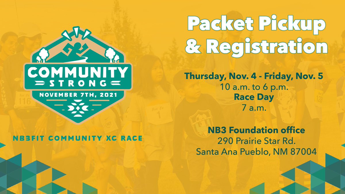 NB3Foundation's tweet photo. 🚨Packet Pickup🚨
Come see us and pick up your 🏃🏽♂️ race packet! We are also open for walk-up registrations.
$30 for adults (18 & up) and $15 for youth!
✨Registration is still open online
https://t.co/hjqXXy7SiN
#NB3F #NB3FITXCRace #CommunityStrong #NB3FITWeek https://t.co/6aEcagiyLl