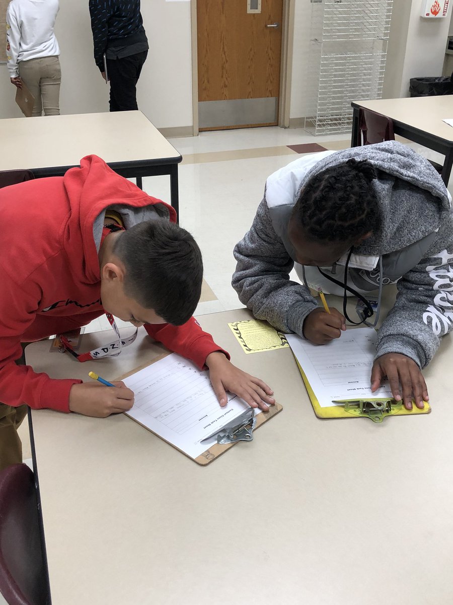 MorganALambert's tweet photo. Context Clues hunt with 6th grade!! @CISDWalker @OfficialCISD https://t.co/aa1giTbf41