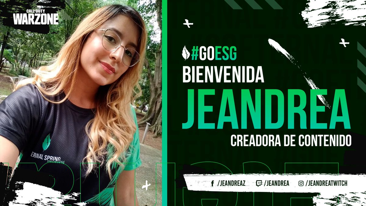 EternalESG's tweet photo. De las montañas de Antioquia, hoy le damos la bienvenida a Jeandrea, creadora de contenido que nos estará acompañando en este camino, sabemos que realizaras un estupendo trabajo. #GOESG 

#WeAreESG  #WarzoneMedellin #WarzoneColombia #Warzoneclips #Warzonegirls #Warzonecod https://t.co/IQoC15ALFu