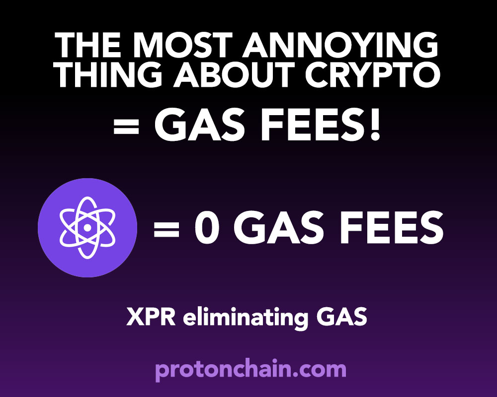 Benjamin_XPR's tweet photo. Want to buy, send or receive #cryptocurrency but getting stung with HUGE Gas fees and slow transactions? Just like you do with #ETH? 

The solution @protonxpr! #XPR is changing the game with #ProtonMainnet, #ProtonBlockchain and #xTokens. https://t.co/kNq559438y