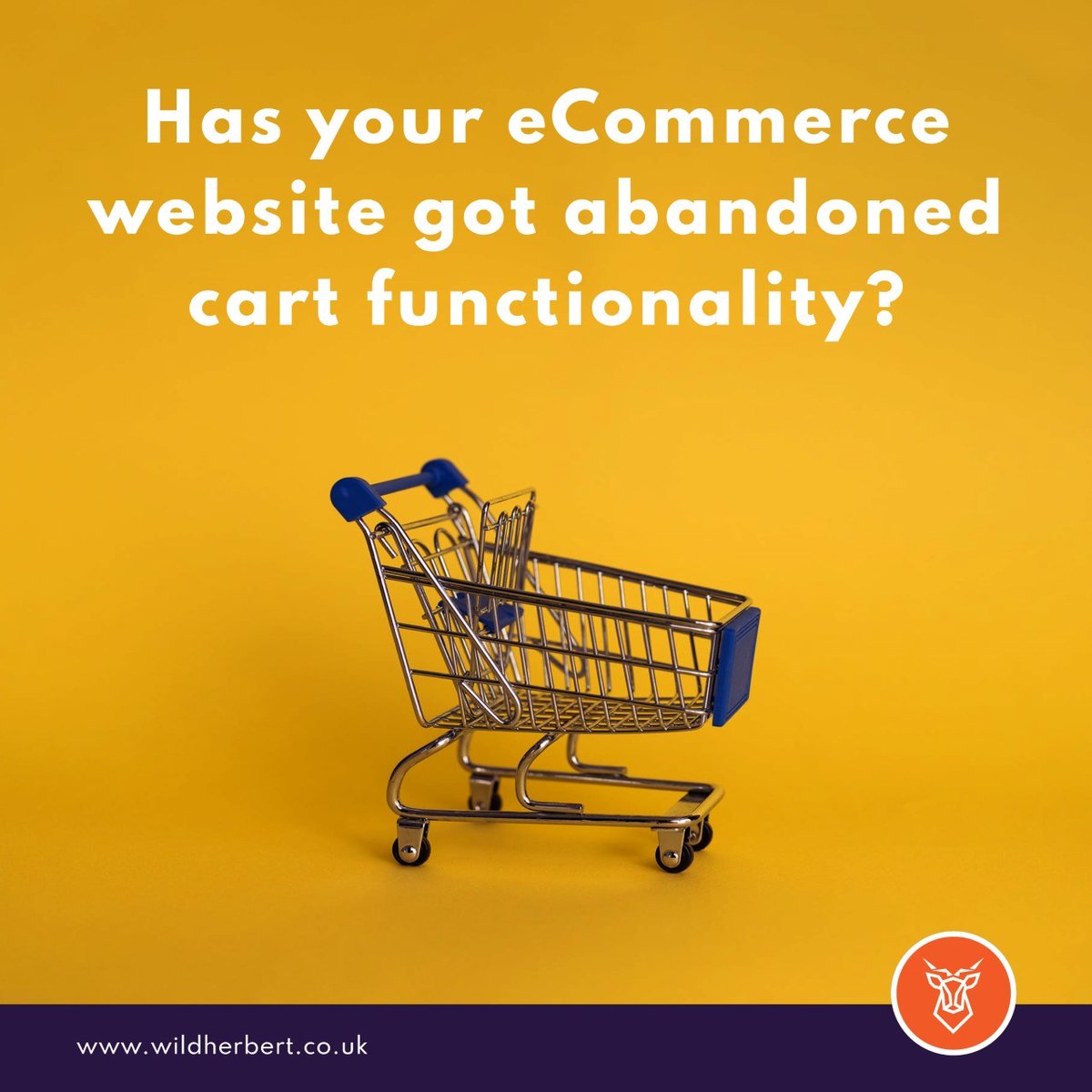 Have you set up an automated abandoned cart flow? Did you know sending an abandoned cart email increases the conversion by approx 69%!

wildherbert.co.uk
